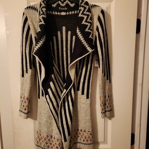 Womens Long Cardigan Sweater Small